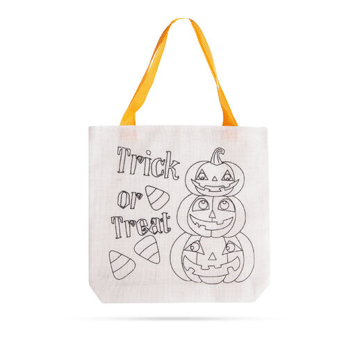 57318A • Színezhető ajándéktáska - halloweeni tök - 4 filccel