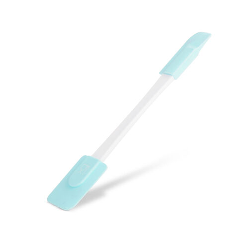 57528A • Szilikon spatula - világoskék, kétoldalú - 24,5 x 4,5 cm