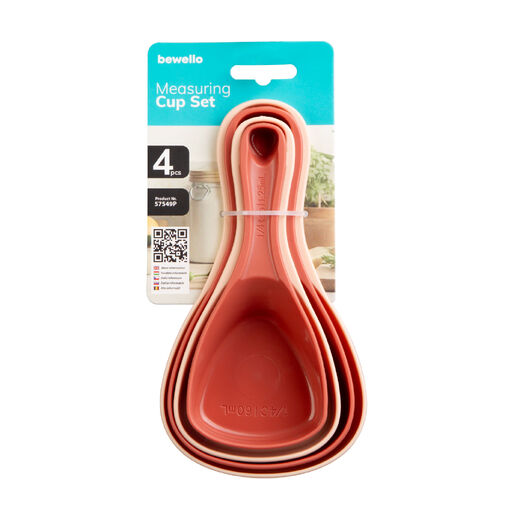 57549P • Mérőkanál szett - műanyag - 17 x 9,3 x 6 cm - 4 db / csomag