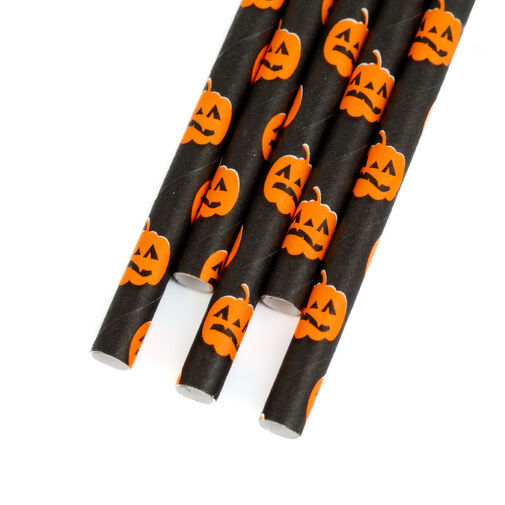 57606 • Papír szívószál - halloween - 197 x 6 mm - 25 db / csomag