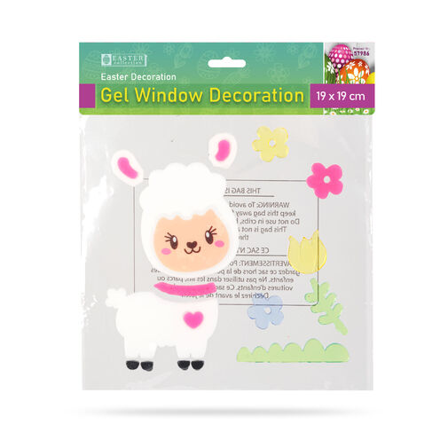 57986 • Húsvéti dekoráció - zselés ablakdekor - 19 x 19 cm - többféle