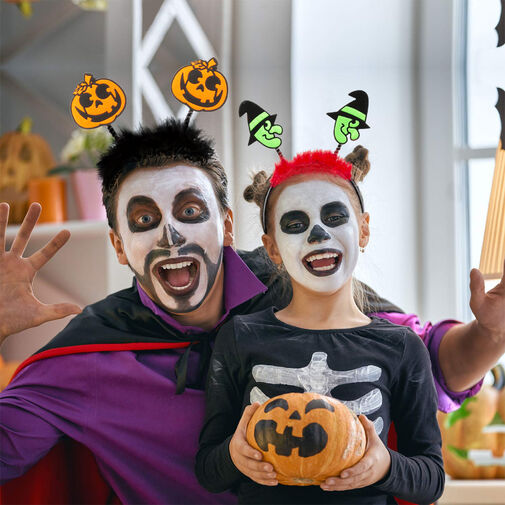 58020E • Halloween-i hajráf - rugós - tök