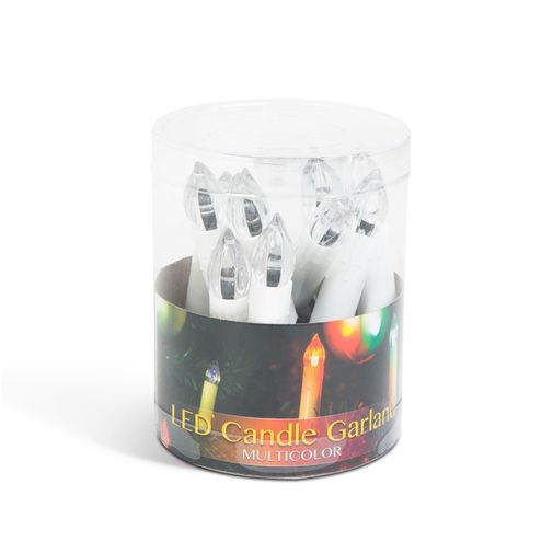 58037B • Karácsonyi LED gyertyafüzér - Multicolor - 10 LED - 2 x AA