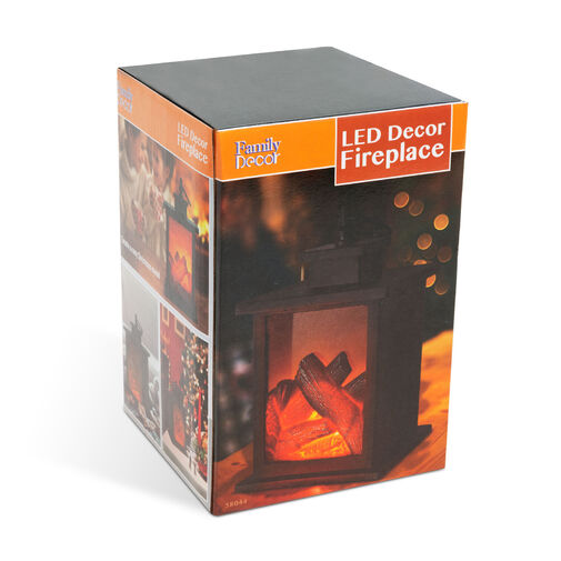 58044 • LED dekor kandalló - elemes - 12 x 12 x 18,5 cm