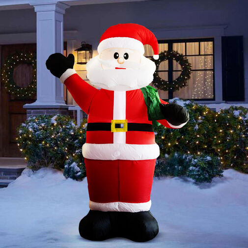 58060N • Felfújható mikulás - 180 cm - IP44 - 2 LED - hálózati