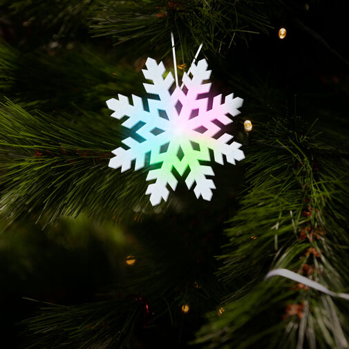 58063 • Világító hópehely - RGB LED-del - 10 cm