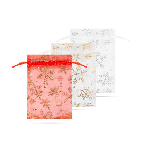 58078A • Organza ajándéktasak - 3 féle - 10 x 15 cm