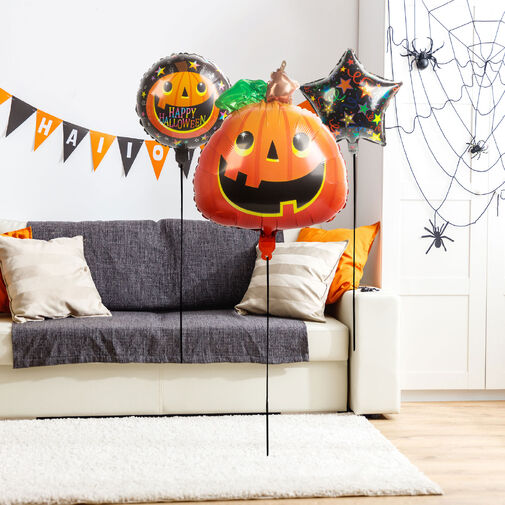 58080E • Halloween lufi szett - tök - 5 db / csomag
