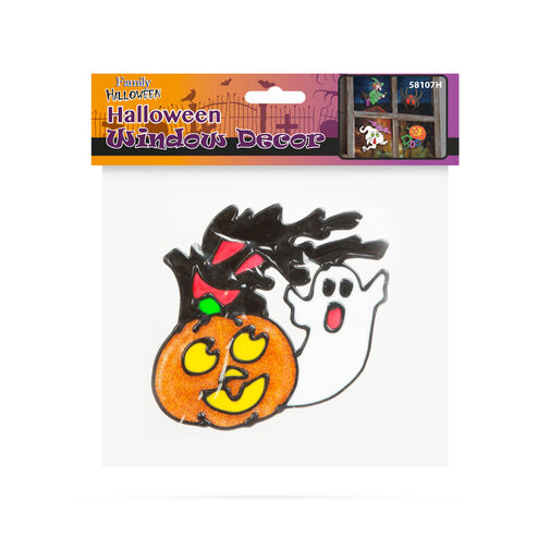 58107H • Halloween-i ablakdekor - tök és szellem