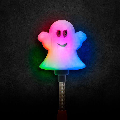 58112B • Halloween-i LED lámpa - rugós szellem - elemes
