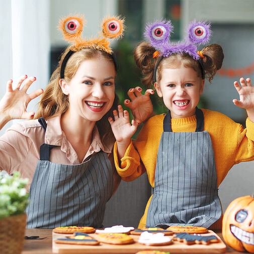 58119H • Halloween-i hajráf - szem - narancssárga