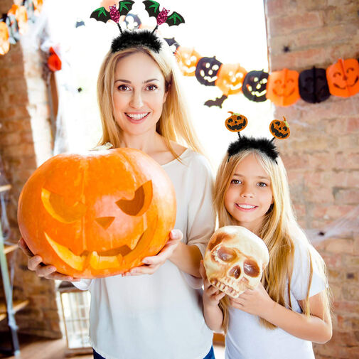 58119K • Halloween-i hajráf - csillogós tök