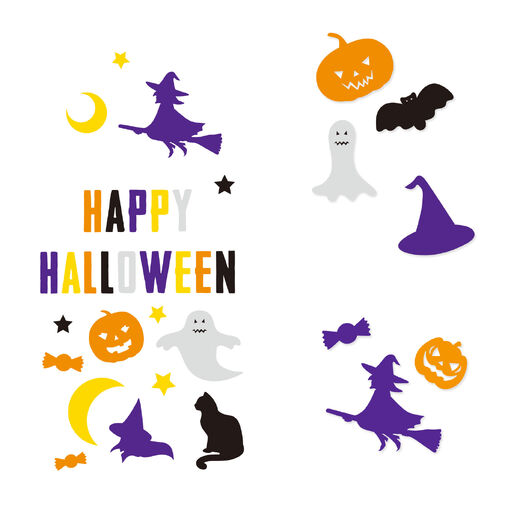 58131 • Halloween-i papír matrica szett - többféle motívum