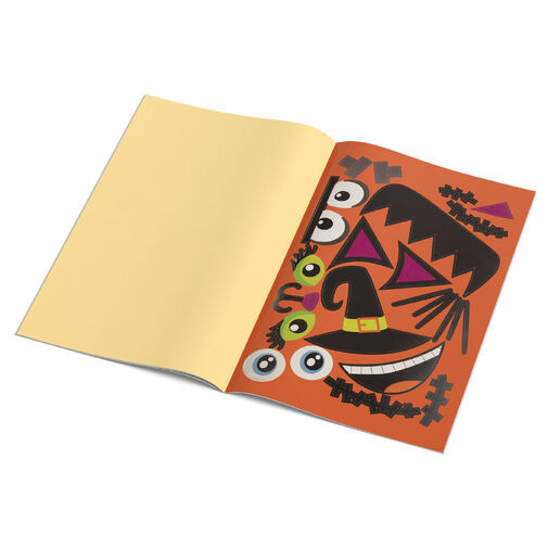 58131B • Halloween-i papír matrica szett - tök arcok - 66 db / csomag