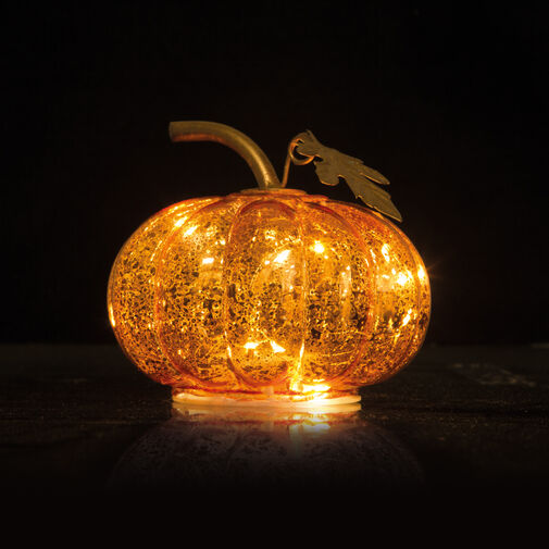 58132 • Halloween-i világító tök - 10 microLED - elemes
