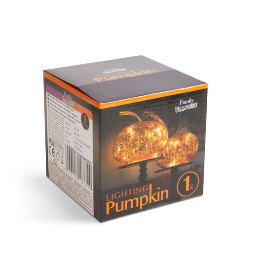 58132 • Halloween-i világító tök - 10 microLED - elemes