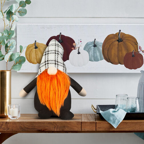 58135A • Halloween-i skandináv manó - 34 cm - narancs
