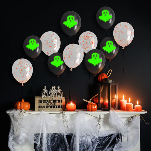 58139 • Halloween-i lufi szett - foszforeszkáló - 6 db / csomag