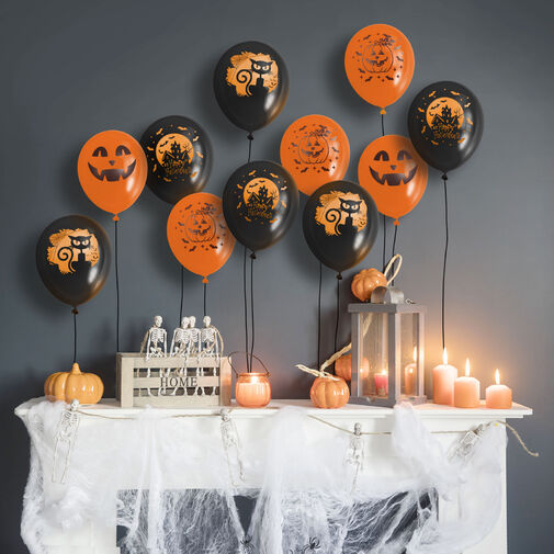 58140 • Halloween-i lufi szett - 6 féle - 20 db / csomag