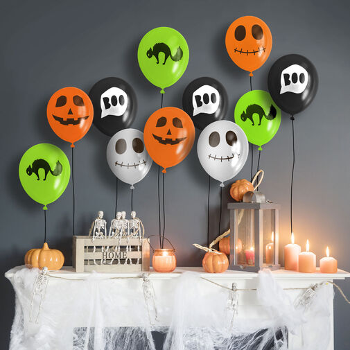 58141 • Halloween-i lufi szett - 4 féle - 12 db / csomag