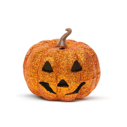 58162C • Halloween-i RGB LED dekor - habszivacs tök - narancssárga - 11 cm