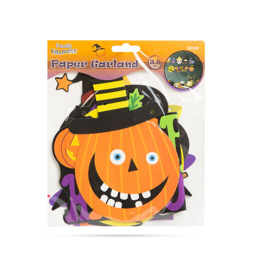58169 • Halloween-i papír girland - többféle motívummal - 3,5 m