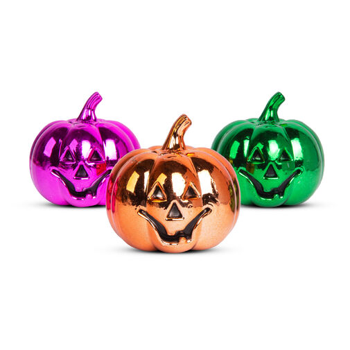 58180 • Halloween-i tök dekoráció - fényes - 6 cm - 3 szín / csomag