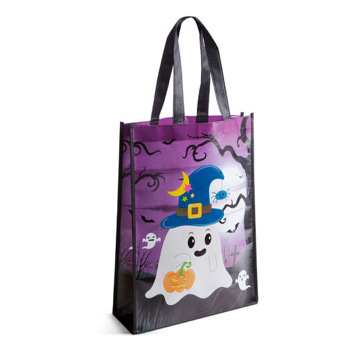 58184 • Halloween-i ajándéktáska - narancssárga / lila - 30 x 40 x 10 cm