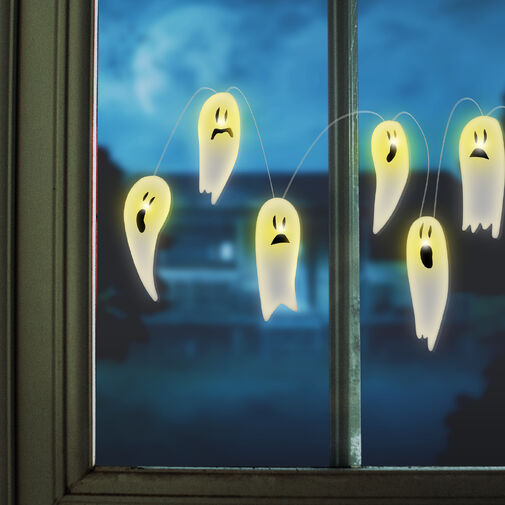 58186A • Halloween-i LED ablakdekor - gél - szellem - 85 cm