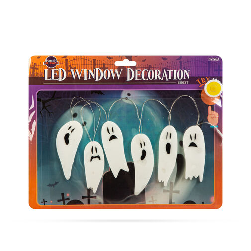 58186A • Halloween-i LED ablakdekor - gél - szellem - 85 cm