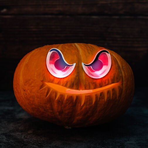 58195B • Halloween-i ijesztő szempár - piros LED-es - elemes