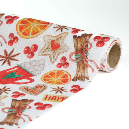 58206J • Asztalterítő futó - 180 x 28 cm - 70% poliészter, 30% pamut