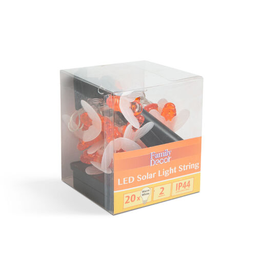 58220 • LED szolár fényfüzér - méhecske - 2,3 m - 20 LED - melegfehér