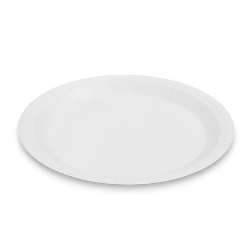 58235A • Papírtányér szett - fehér - 23 cm - 12 db / csomag
