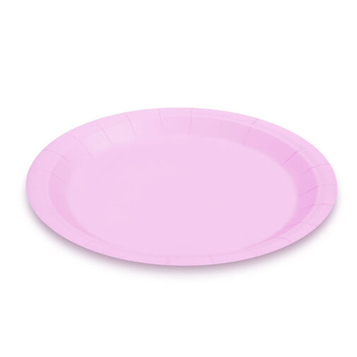 58235C • Papírtányér szett - rózsaszín - 23 cm - 12 db / csomag