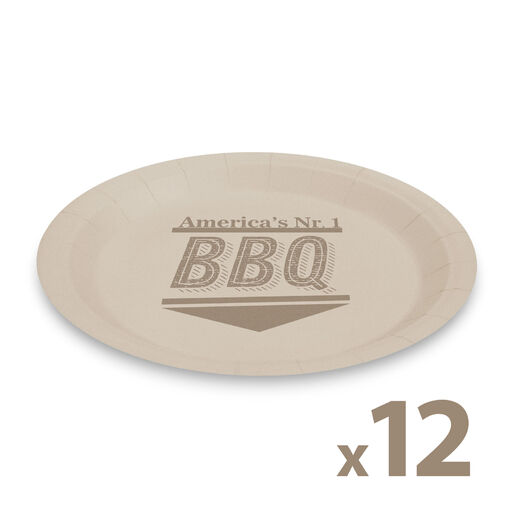 58235D • Papírtányér szett - BBQ - 23 cm - 12 db / csomag