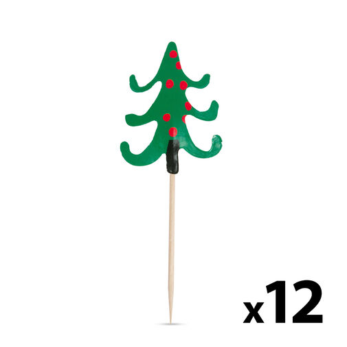 58240A • Falatka pálcika - karácsonyfa - 8,5 cm - 12 db / csomag