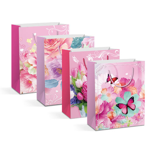 58312 • Ajándéktasak - papír - 330 x 102 x 457 mm - 4 féle / csomag - 12 db / csomag