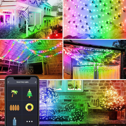58382B • Smart fényfüzér - USB - 66 RGB LED - 10 m - Bluetooth