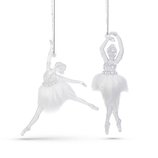 58512 • Karácsonyi dísz - akril balerina - 14 x 4 x 4 cm - 2 db / csomag