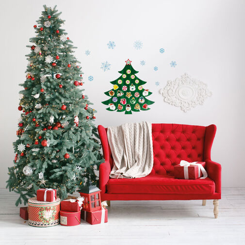 58635A • Karácsonyi öntapadós falmatrica - adventi kalendárium