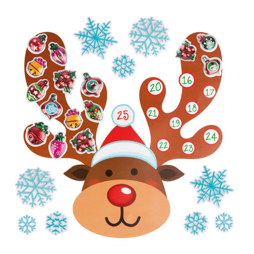 58635B • Karácsonyi öntapadós falmatrica - adventi kalendárium