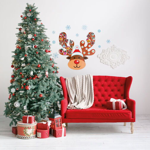 58635B • Karácsonyi öntapadós falmatrica - adventi kalendárium