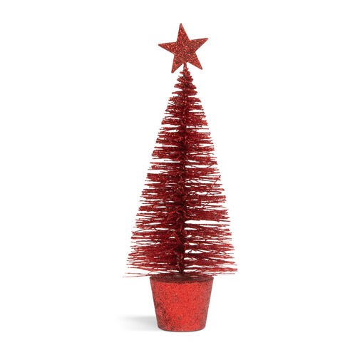 58658 • Mini dekor műfenyő - glitteres - 18 cm - 4 szín