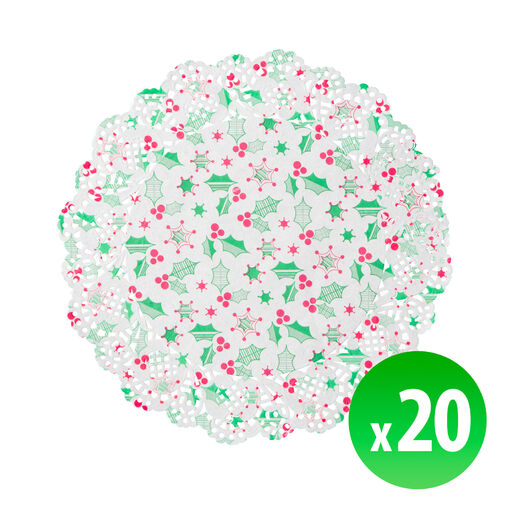 58696 • Karácsonyi tortacsipke - 16,5 cm - 20 db / csomag
