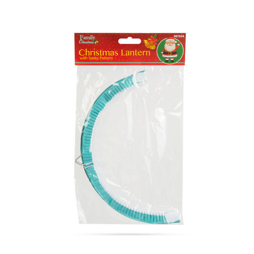 58765A • Karácsonyi lampion - Mikulás mintával - 25 cm
