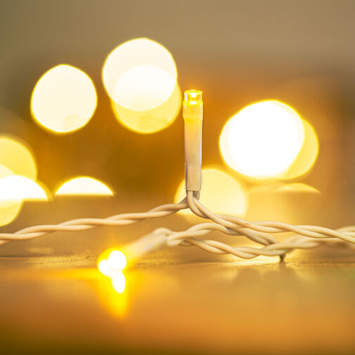 58902A • Fényfüggöny - 100 db LED - melegfehér - hálózati - IP44 - 2,2 m - 8 program