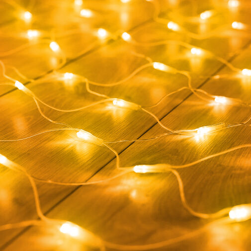 58909A • LED-es fényháló - 190 db melegfehér LED-del - 3 x 2 m - 230V - távirányítós