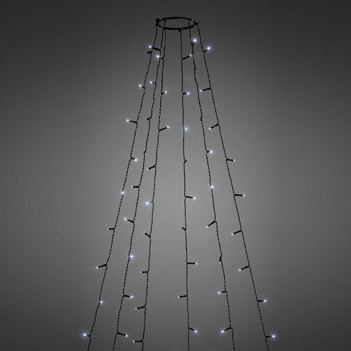 58931 • LED karácsonyfa fényfüzér - 1,9 m - 120 LED, hidegfehér - IP44