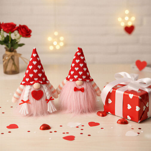 59504 • Textil dekoráció - manó - 20 x 13 x 9 cm - 2 féle